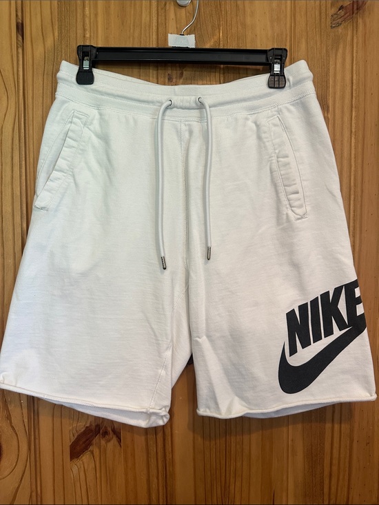 Nike Other - Nike White Athletic Shorts with Black Logo